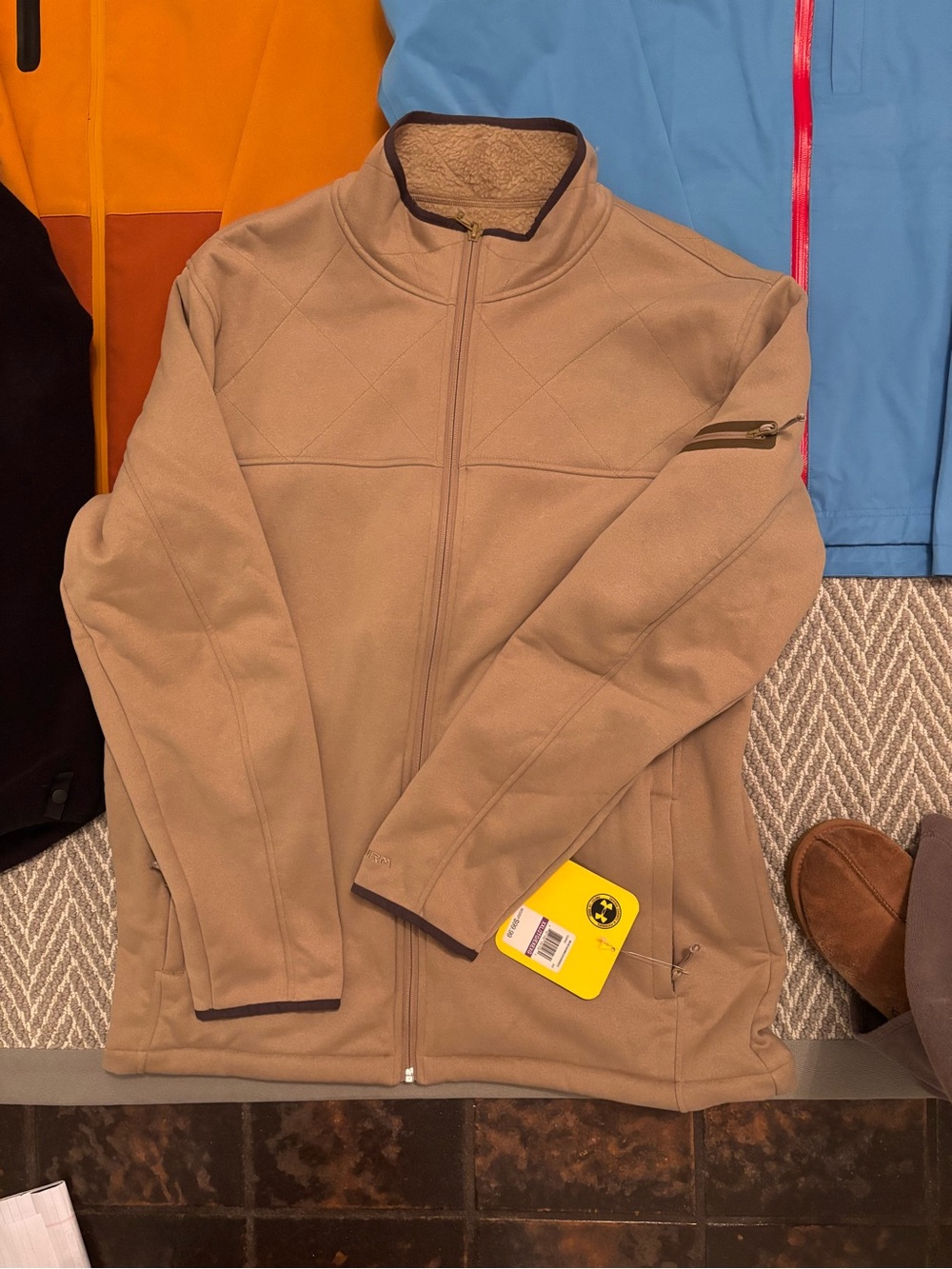 Under Armour Tan Lightweight Full-Zip Jacket